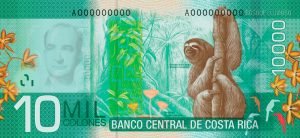 Costa Rica: Währung, Geld und Costa-Rica-Colón 3 08 10000R